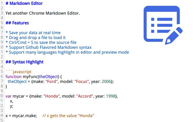 Markdown Editor插件,网页全功能Markdown编辑器