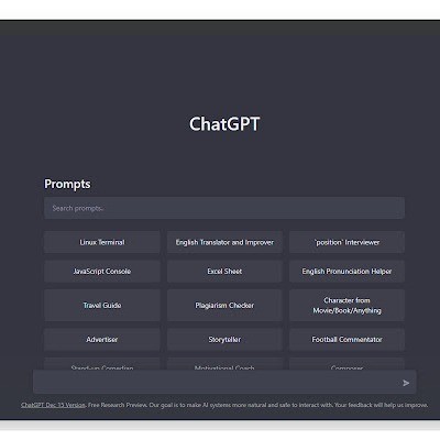ChatGPT Prompts Chrome 插件-ChatGPT 模型提示示例