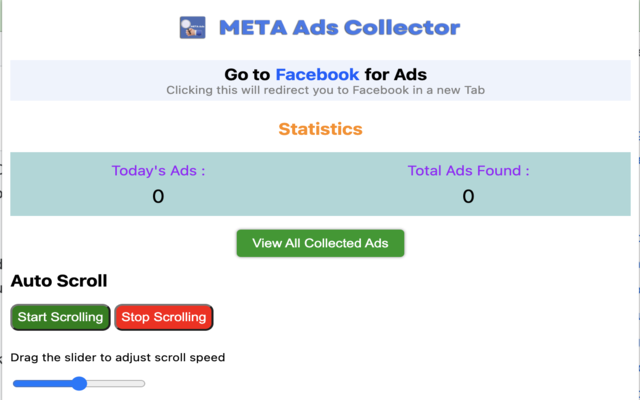 Meta Ads Collector Chrome 插件