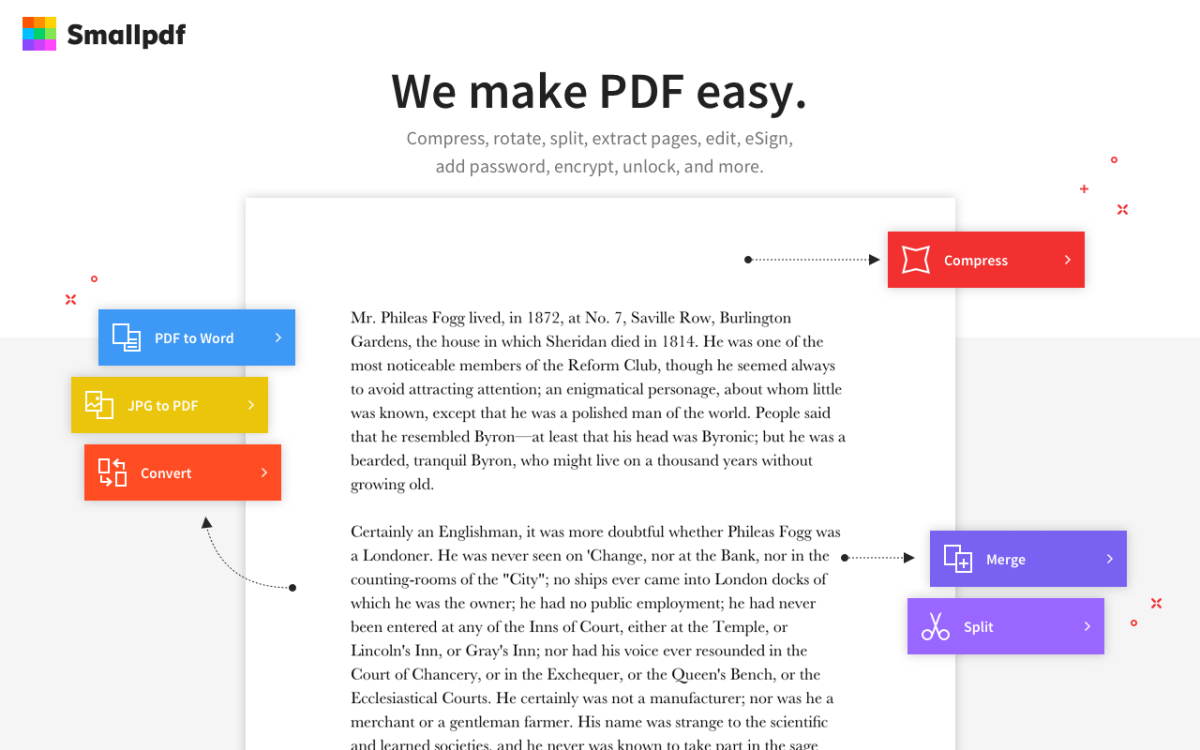 Smallpdf – 编辑、压缩与转换PDF文件