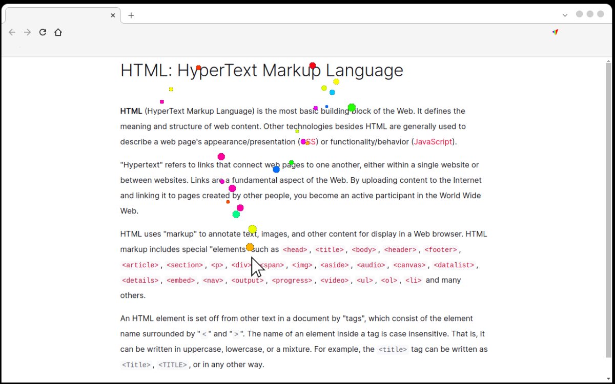 Cursor Tails 插件,有趣多彩的精美鼠标移动效果