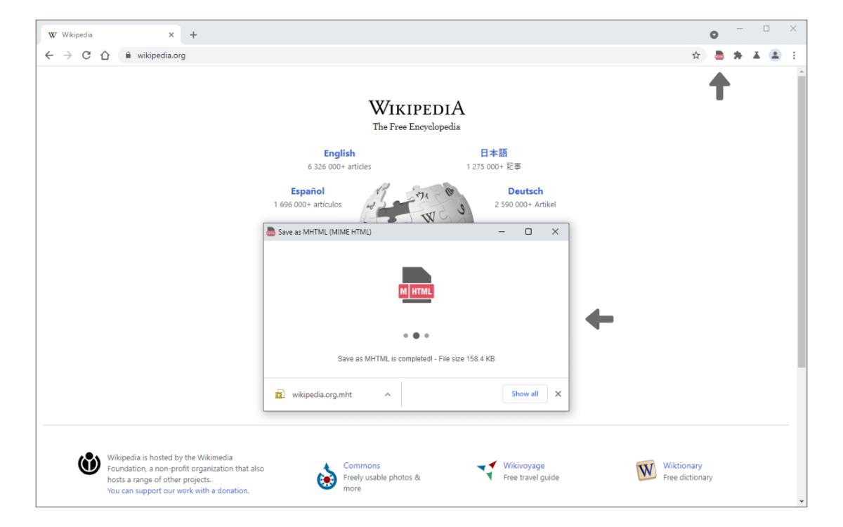 Save as MHTML (MIME HTML)插件,Chrome 浏览器网页保存工具