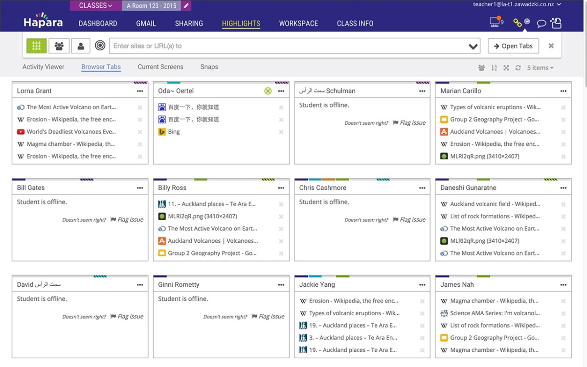 Hapara Highlights Extension,学生互动交流工具